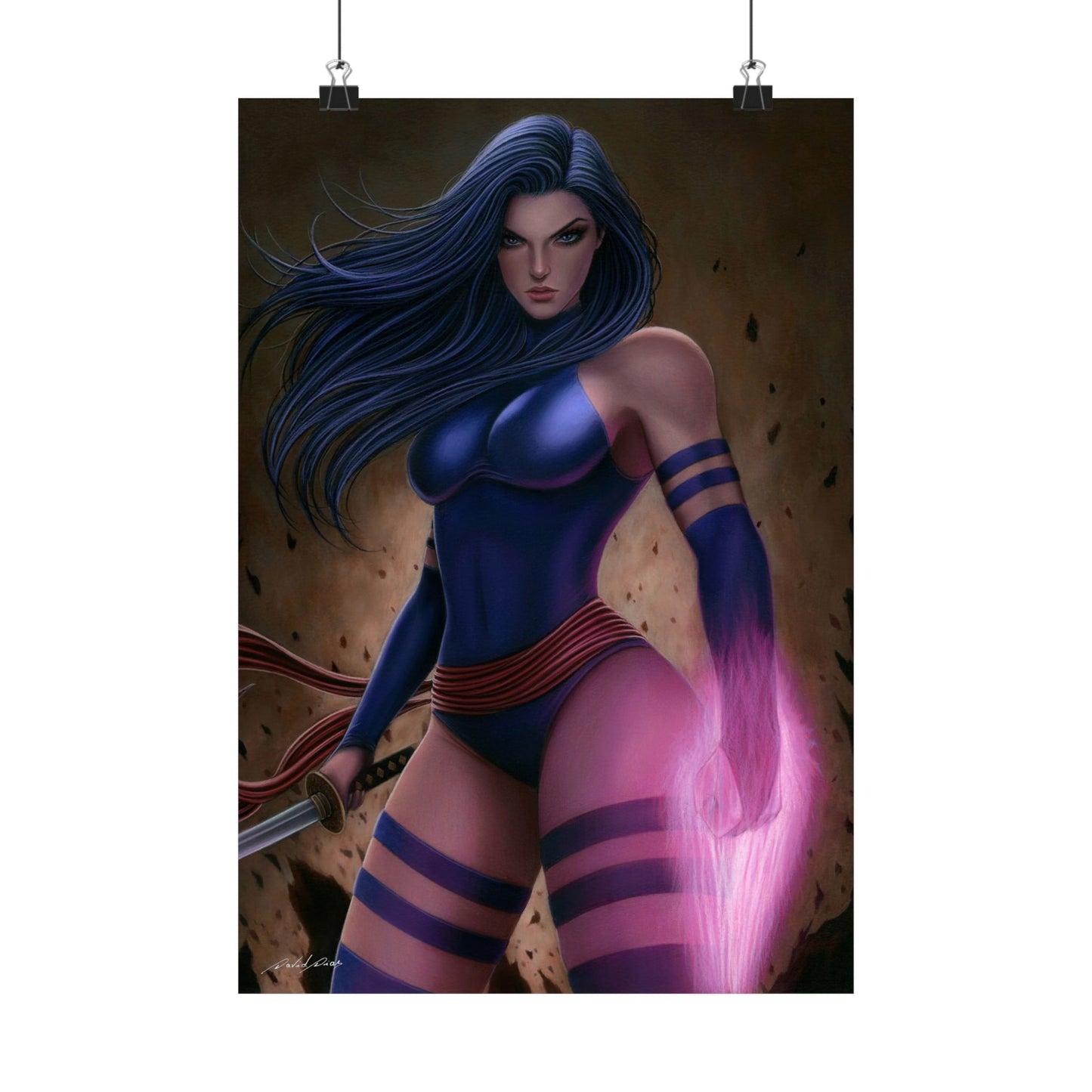 Print - Psylocke - Artwork by David Dias