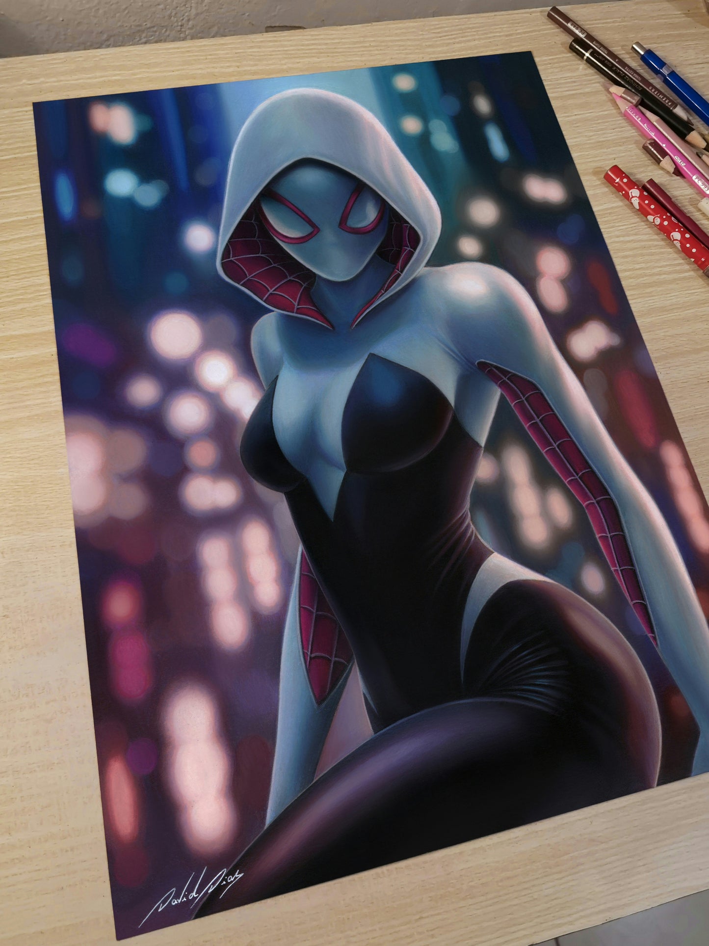 Spider Gwen - Original Artwork by David Dias