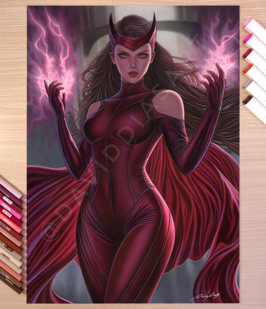 Scarlet Witch - Original Artwork by David Dias