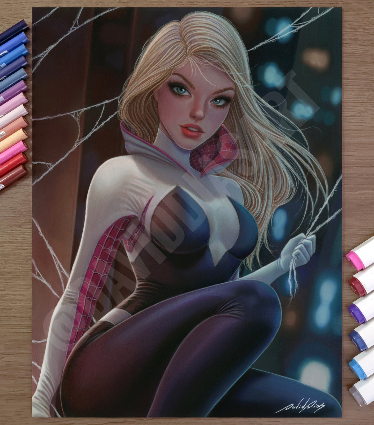 Spider Gwen - Original Artwork by David Dias