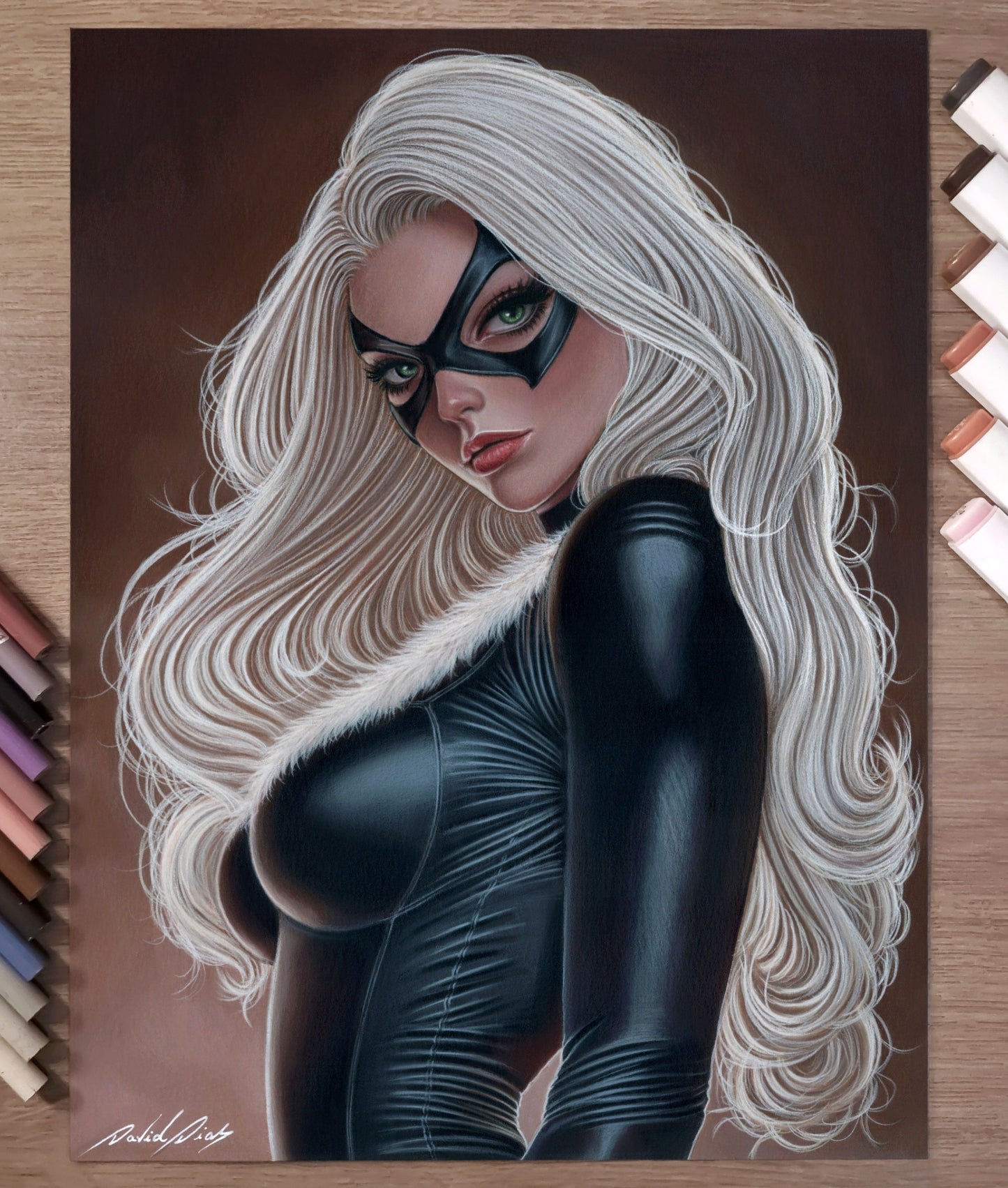 Black Cat - Original Artwork by David Dias