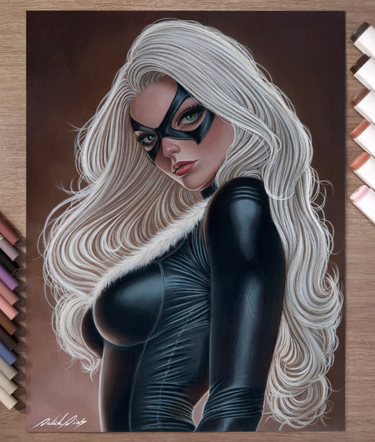 Black Cat - Original Artwork by David Dias