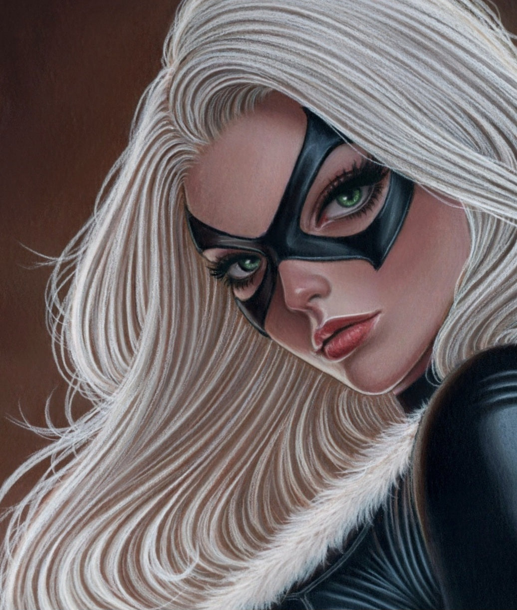 Black Cat - Original Artwork by David Dias